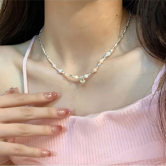 Faux Choker Alloy Gemstone