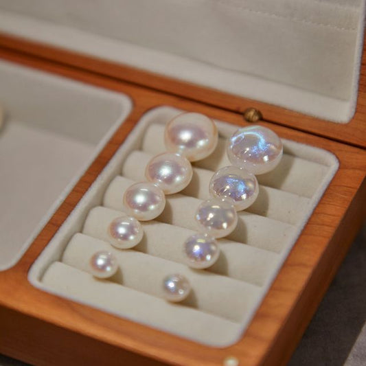 Earring Stud Pearl Clip-On Faux /