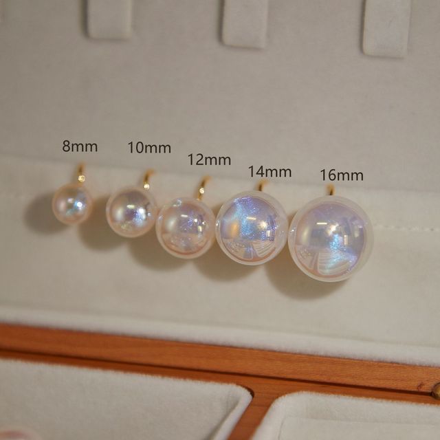 Earring Stud Pearl Clip-On Faux /