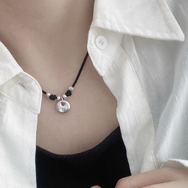 Sterling Silver Necklace Simple Pendant