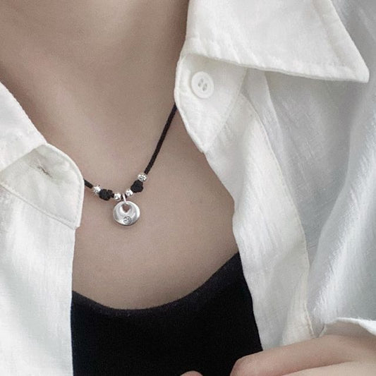 Sterling Silver Necklace Simple Pendant
