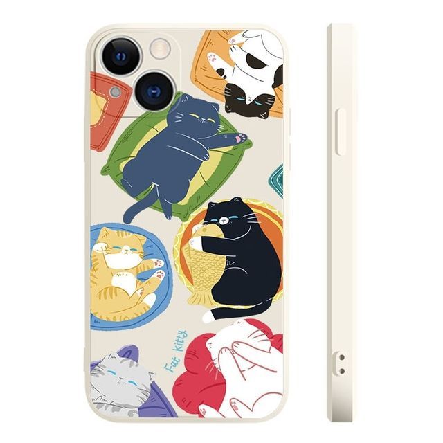 Phone Case Cat Sleeping Print