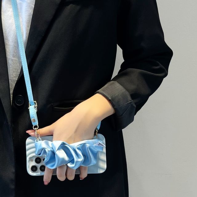 Fabric Phone Shirred Case Strap