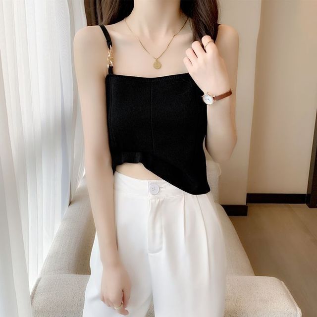 Cami Top Plain Chain Strap