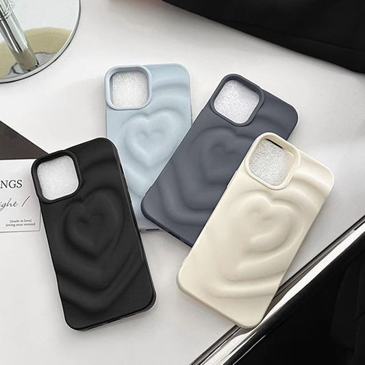 Matte Case Heart Phone