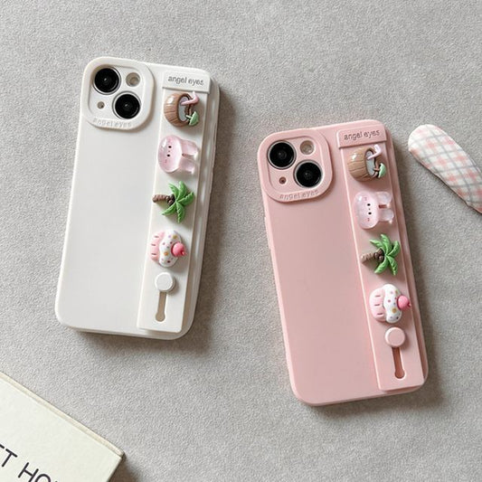 Phone Cartoon Case Strap Hand