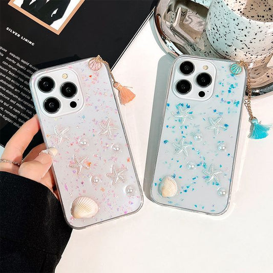 Transparent Case Shell Starfish Phone