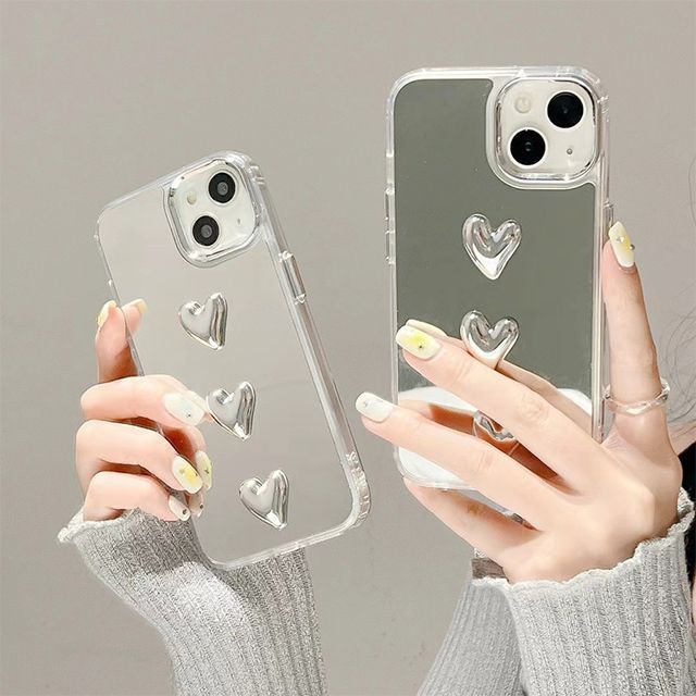 Heart Phone Case Mirrored