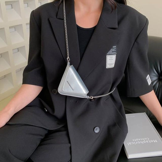 Triangle Strap Bag Crossbody Chain