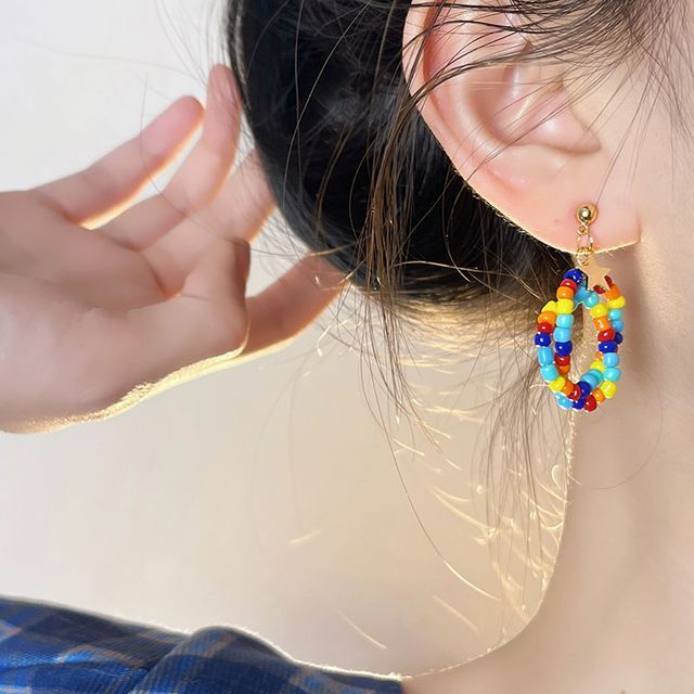 Earring Dangle Bead Alloy