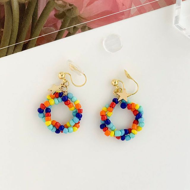Earring Dangle Bead Alloy