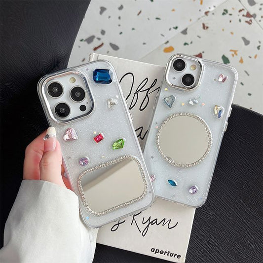 Phone Case Embellished Mirrored