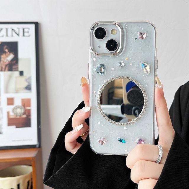 Phone Case Embellished Mirrored