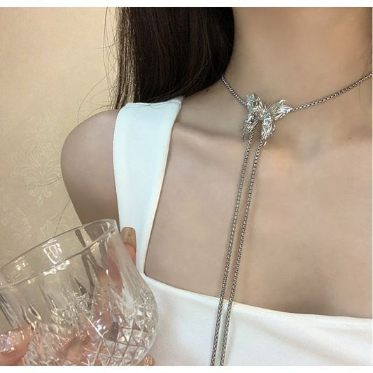 Necklace Lariat Butterfly
