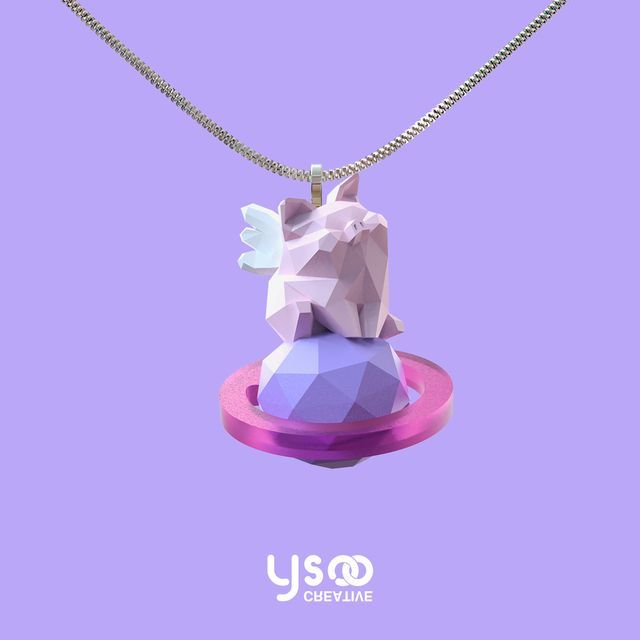 Pig Necklace Planet