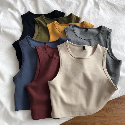Plain Tank Top Crop