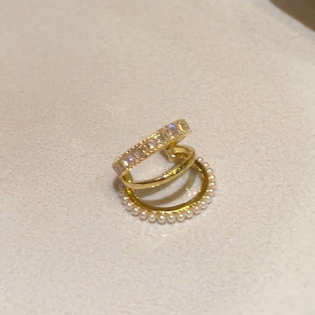 Cuff Ear Rhinestone Layered