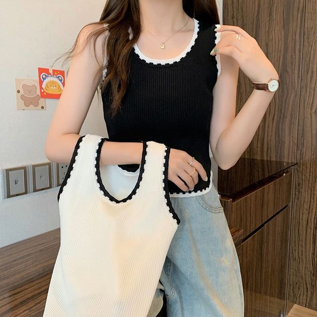 Tank Top Trim Contrast
