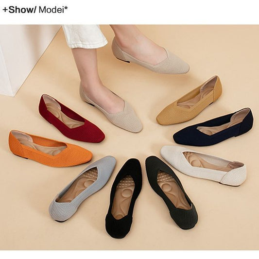 Flats Knit Pointy