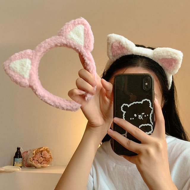 Cat Headband Chenille Ear