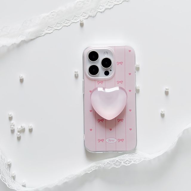 Case Heart Stand Phone / Bow