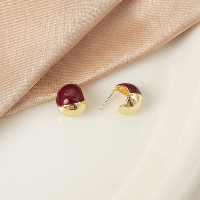 Ear Earring Bead Stud / Clip-On