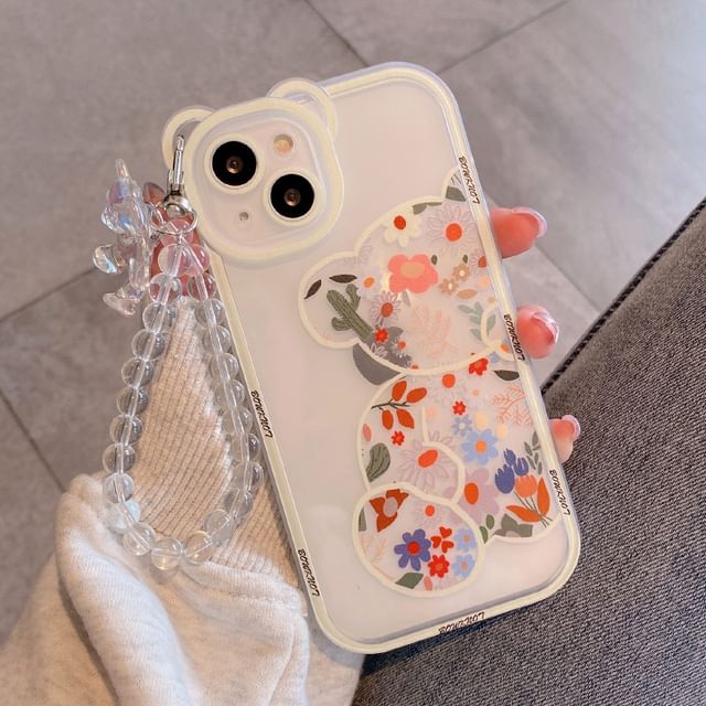 Phone Bear Floral Case Print