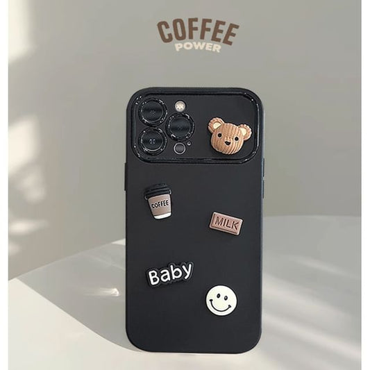 Phone Case Bear Coffee