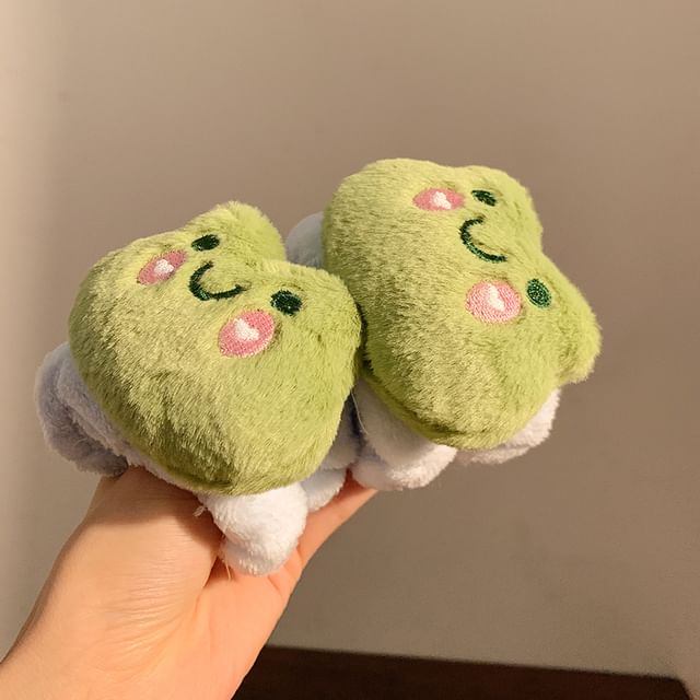 (Various Face Designs) Chenille Animal Band Wrist Wash