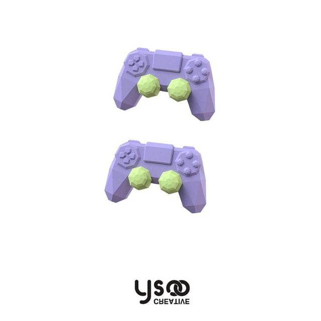 / Cuff Asymmetrical Clip-On Earring Ear Lettering Gamepad Drop