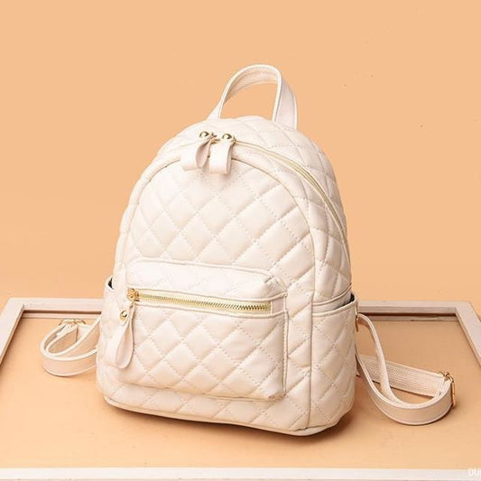 Leather Faux Backpack Quilted