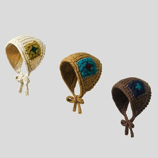 Patchwork Knit Earmuffs