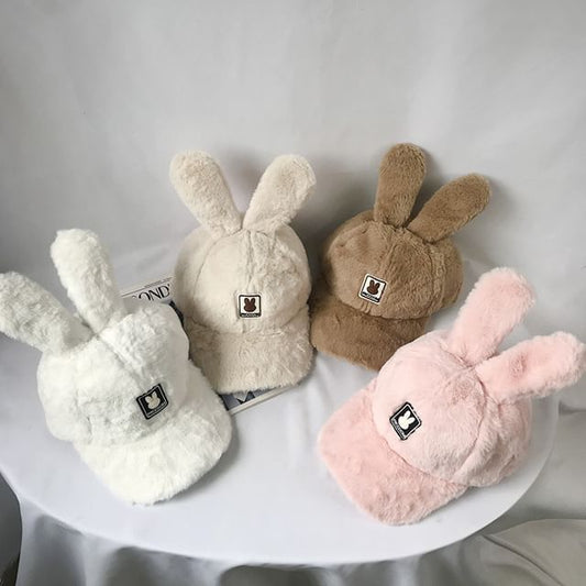 Baseball Rabbit Ear Cap Applique Chenille