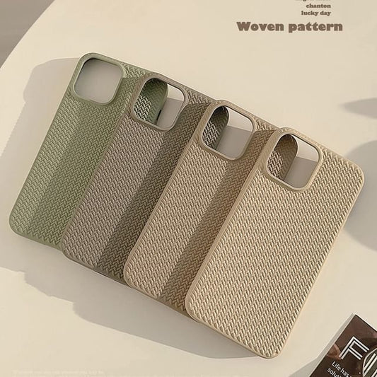 Phone Case Faux Woven