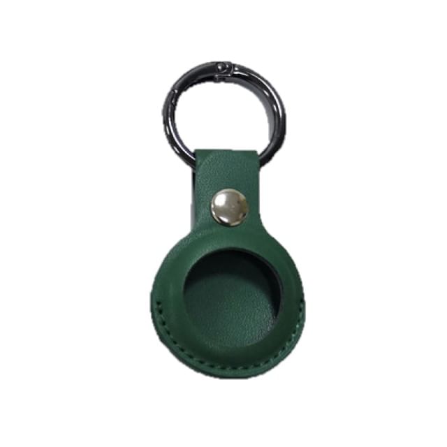 Faux AirTag Keyring Leather Holder