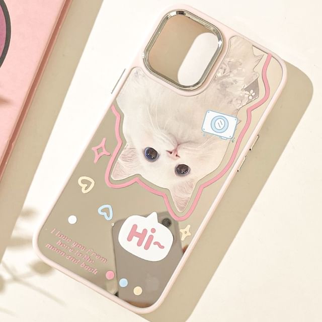 Phone Case Cat Mirrored