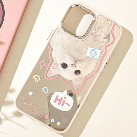 Phone Case Cat Mirrored