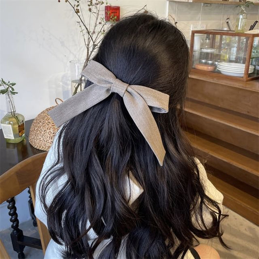 Fabric Bow Hair Clip