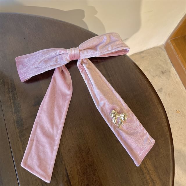 Velvet Bow Hair Clip