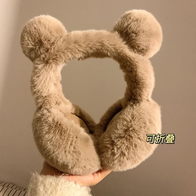 Chenille Ear Earmuffs Bear