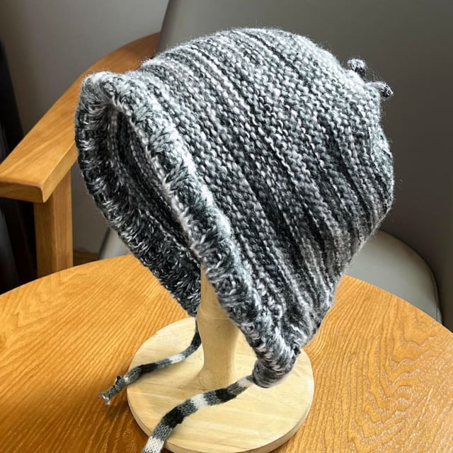 Earflap Melange Hat