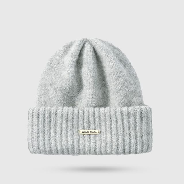 Beanie Plain Knit Casual