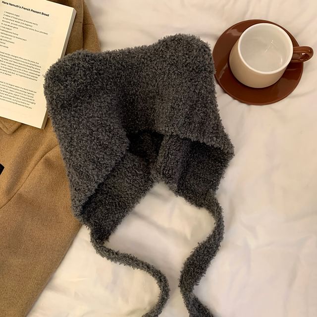 Ear Bonnet Chenille Hat Bear