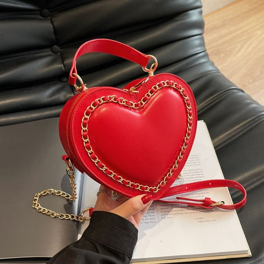 Heart Chained Crossbody Bag