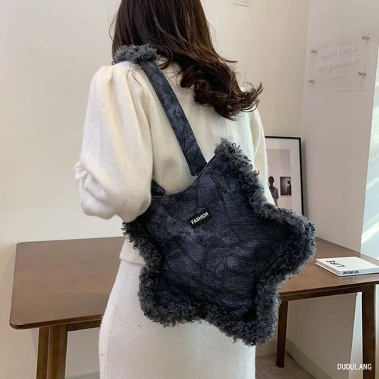 Trim Tote Star Bag Fluffy