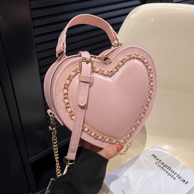 Heart Chained Crossbody Bag