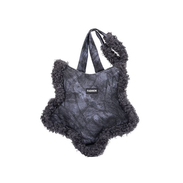 Trim Tote Star Bag Fluffy