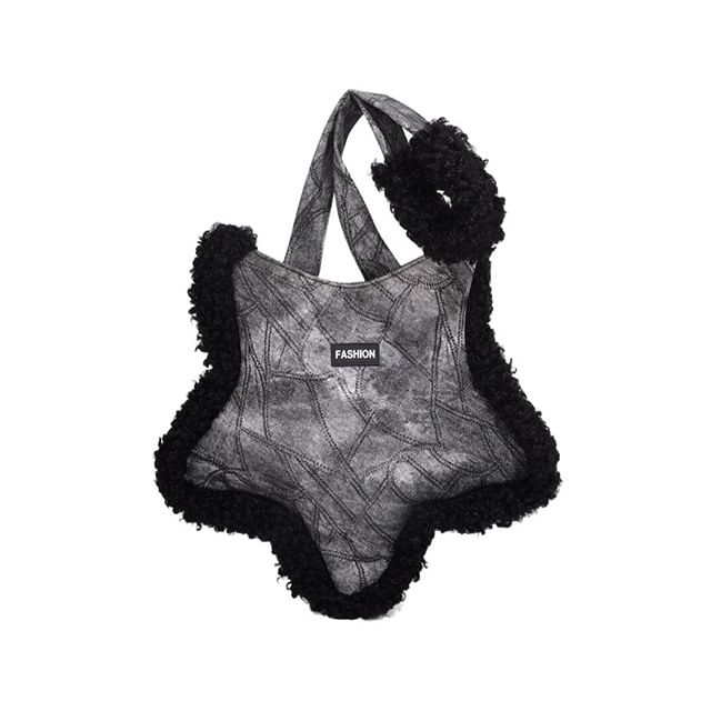 Trim Tote Star Bag Fluffy