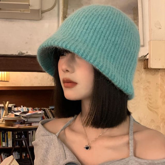 Plain Hat Knit Cloche