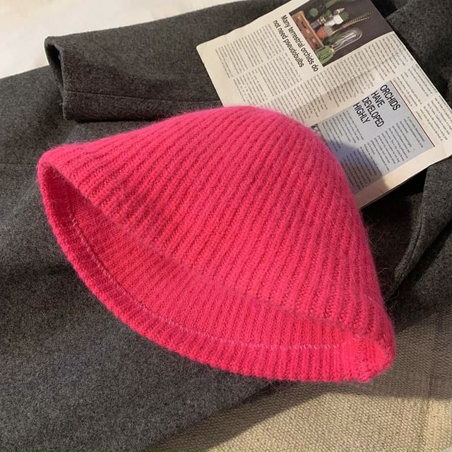 Plain Hat Knit Cloche